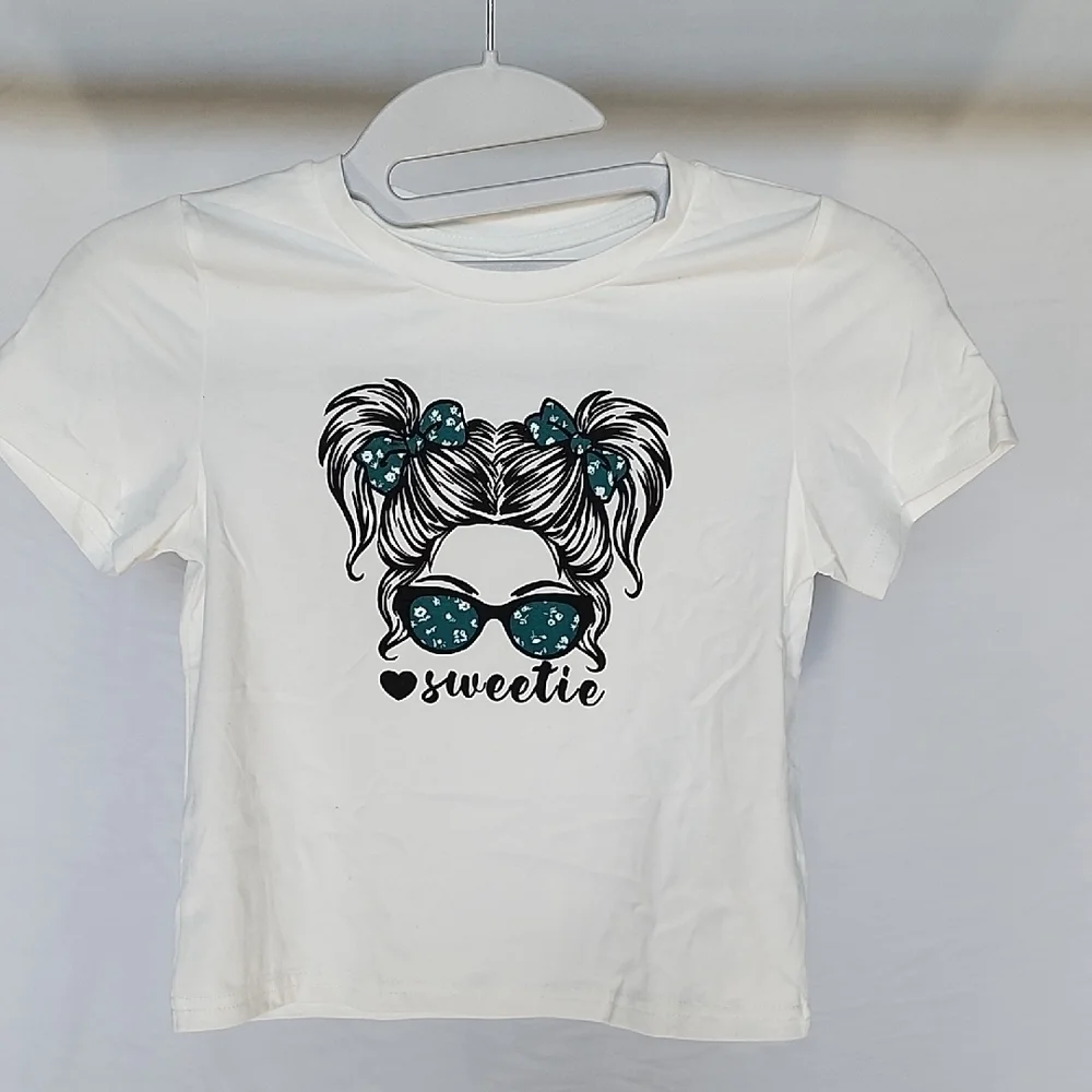 SHEIN White and Teal Sweetie Set